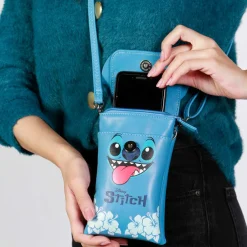 Sale Lilo y Stitch Azul Bolso para Móvil Tongue