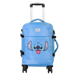 Fashion Lilo y Stitch Azul Maleta de Cabina 4 Ruedas Face
