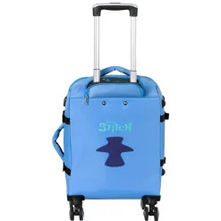 Fashion Lilo y Stitch Azul Maleta de Cabina 4 Ruedas Face