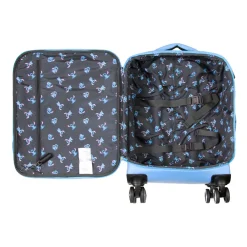 Fashion Lilo y Stitch Azul Maleta de Cabina 4 Ruedas Face