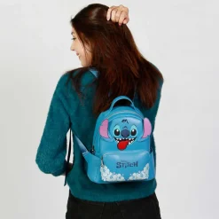 Fashion Lilo y Stitch Azul Mochila Heady Tongue