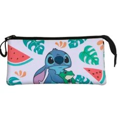 Hot Lilo y Stitch Multicolor Estuche Portatodo Triple Frog