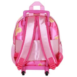 Best Lilo y Stitch Rosa Mochila 3D con Ruedas Pequeña Cute