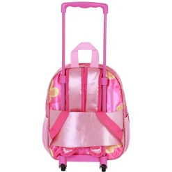 Best Lilo y Stitch Rosa Mochila 3D con Ruedas Pequeña Cute