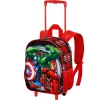 Hot Los Vengadores Multicolor Mochila 3D con Ruedas Pequeña Almighty