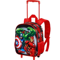 Hot Los Vengadores Multicolor Mochila 3D con Ruedas Pequeña Almighty