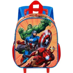 Online Los Vengadores Multicolor Mochila 3D con Ruedas Pequeña Attack