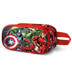 Clearance Los Vengadores Rojo Estuche Portatodo Doble 3D Almighty