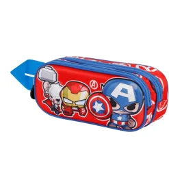 New Los Vengadores Rojo Estuche Portatodo Doble 3D Impact