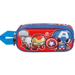 New Los Vengadores Rojo Estuche Portatodo Doble 3D Impact