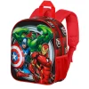 Fashion Los Vengadores Rojo Mochila 3D Elite Almighty