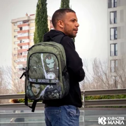 Online Los Vengadores Verde Militar Mochila Fight FAN Shout