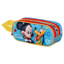 Hot Mickey Mouse Azul Estuche Portatodo Doble 3D Pal