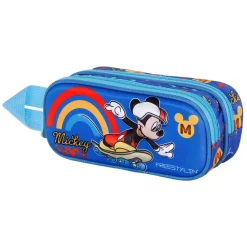 Best Mickey Mouse Azul Estuche Portatodo Doble 3D Freestyle
