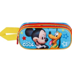 Hot Mickey Mouse Azul Estuche Portatodo Doble 3D Pal