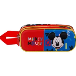 Clearance Mickey Mouse Azul Estuche Portatodo Doble 3D Joyful
