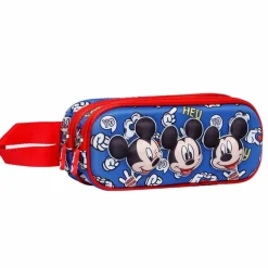 Outlet Mickey Mouse Azul Estuche Portatodo Doble 3D Grins