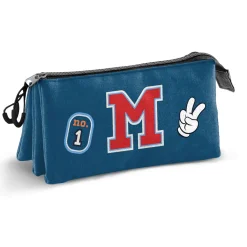 Clearance Mickey Mouse Azul Estuche Portatodo Triple Class