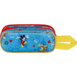 Hot Mickey Mouse Azul Estuche Portatodo Doble 3D Pal