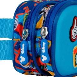 Online Mickey Mouse Azul Estuche Portatodo Doble 3D Blissy