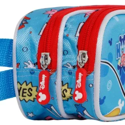 New Mickey Mouse Azul Estuche Portatodo Doble 3D House