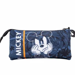 Outlet Mickey Mouse Azul Oscuro Estuche Portatodo Triple HS Blue