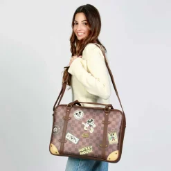 Outlet Mickey Mouse Marrón Bolso Ordenador Laptop Journey