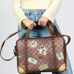 Outlet Mickey Mouse Marrón Bolso Ordenador Laptop Journey