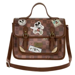 Discount Mickey Mouse Marrón Bolso-Mochila Satchel Journey