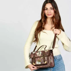 Discount Mickey Mouse Marrón Bolso-Mochila Satchel Journey