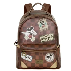 New Mickey Mouse Marrón Mochila Heady Journey