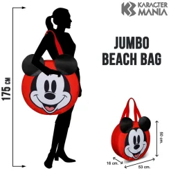 Discount Mickey Mouse Multicolor Bolsa de Playa Jumbo Face