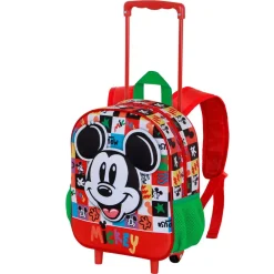 Outlet Mickey Mouse Multicolor Mochila 3D con Ruedas Pequeña Mood