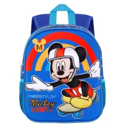 Fashion Mickey Mouse Multicolor Mochila 3D Pequeña Freestyle