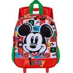 Outlet Mickey Mouse Multicolor Mochila 3D con Ruedas Pequeña Mood