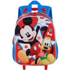 Online Mickey Mouse Multicolor Mochila 3D con Ruedas Pequeña Star