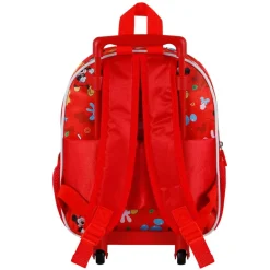 Hot Mickey Mouse Multicolor Mochila 3D con Ruedas Pequeña Twirl