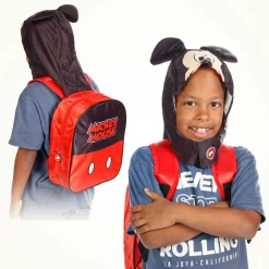 Fashion Mickey Mouse Multicolor Mochila con Capucha Hood Clever