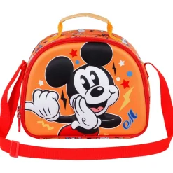 Fashion Mickey Mouse Naranja Bolsa Portamerienda 3D Whisper