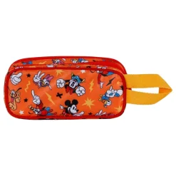 Online Mickey Mouse Naranja Estuche Portatodo Doble 3D Whisper
