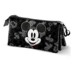 Fashion Mickey Mouse Negro Estuche Portatodo Triple Year