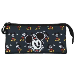 Outlet Mickey Mouse Negro Estuche Portatodo Triple Looks