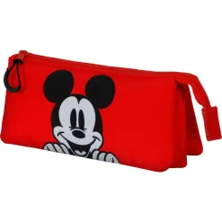 Outlet Mickey Mouse Rojo Estuche Portatodo Triple Red