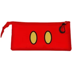 Outlet Mickey Mouse Rojo Estuche Portatodo Triple Red