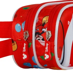 Hot Mickey Mouse Rojo Estuche Portatodo Doble 3D Twirl