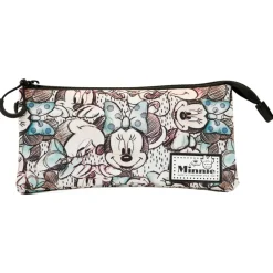 Outlet Minnie Mouse Gris Estuche Portatodo Triple Drawing