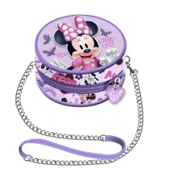 Online Minnie Mouse Lila Mini Bolso con Cadena Redondo Butterflies