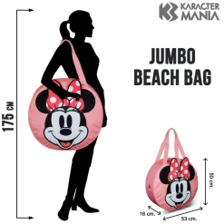 Best Minnie Mouse Multicolor Bolsa de Playa Jumbo Face