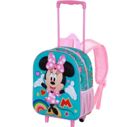 Online Minnie Mouse Multicolor Mochila 3D con Ruedas Pequeña Greet
