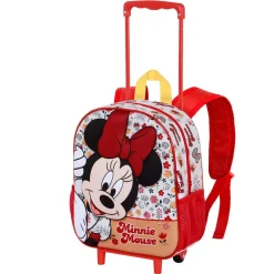 New Minnie Mouse Multicolor Mochila 3D con Ruedas Pequeña Flowered